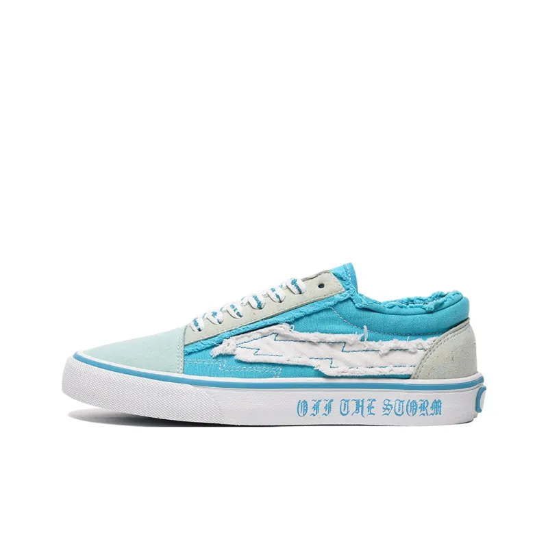 REVENFE X SPOTM x BURNING FLAME Slip Resistant, Breathable, Lightweight Low Top Canvas Shoes Unisex-21