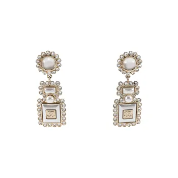 CHANEL Earrings Women's Gold