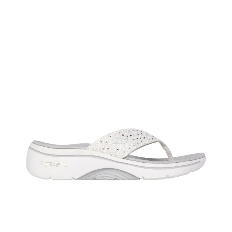 Skechers GO Walk Arch Fit 2.0 Quiet Flip Flops Women's White-1