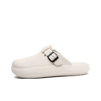 Gaius Durant Quiet Abrasion Resistant Slip Resistant Closed Toe Slippers Unisex White
