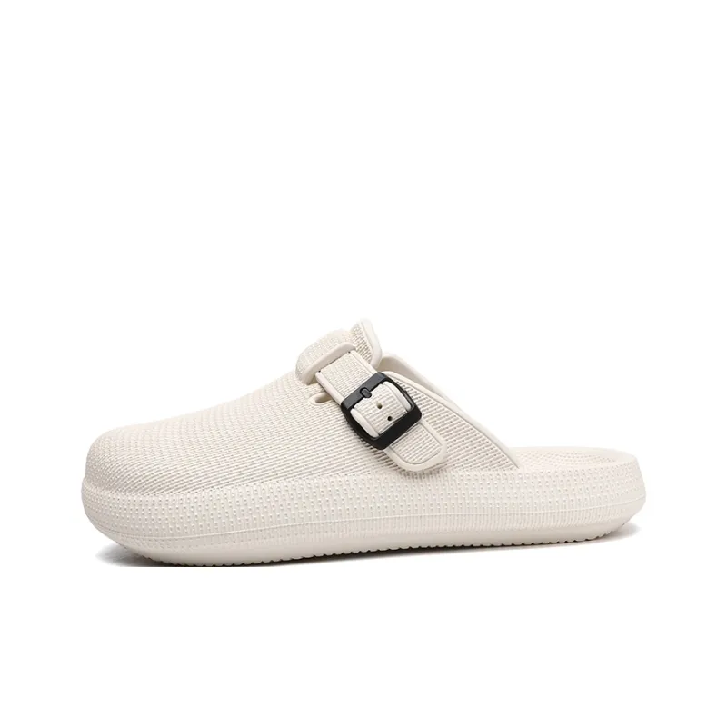 Gaius Durant Quiet Abrasion Resistant Slip Resistant Closed Toe Slippers Unisex White-0