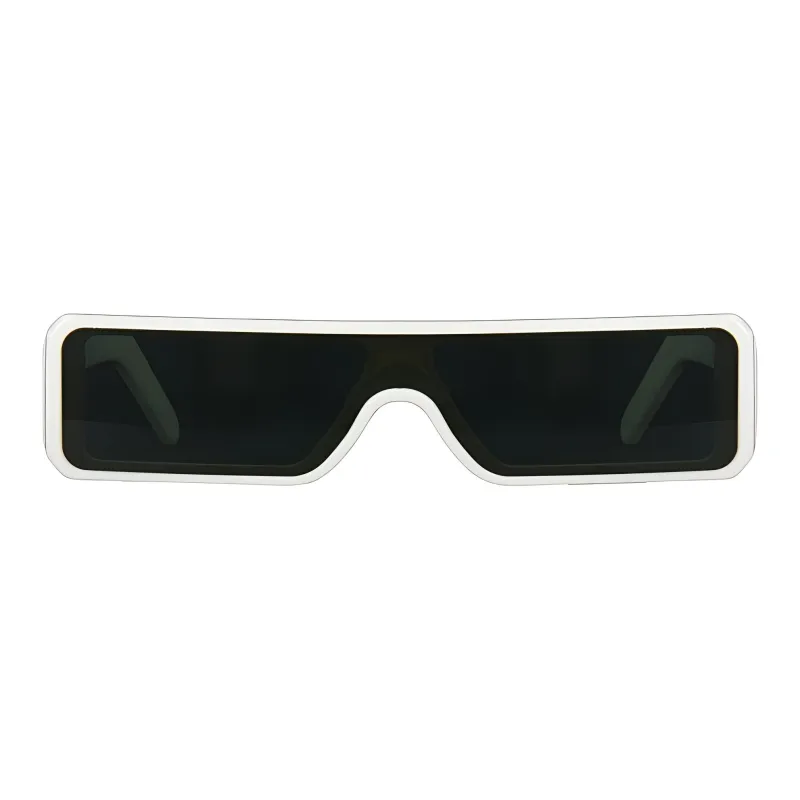 RICK OWENS/RO Acetate Rectangular Sunglasses Men's White-1