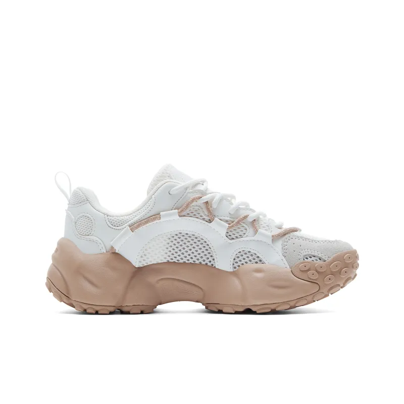 PEAK Taichi Bagel Shoes Low Top Casual Shoes Women's Milk White Brown-1