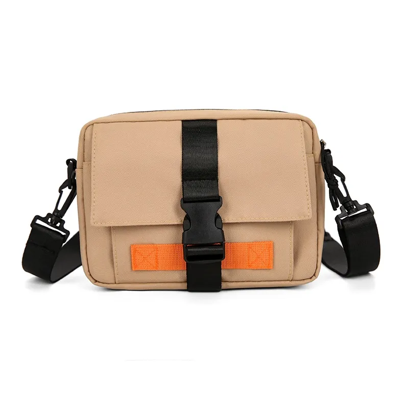 Tong Tong Rabbit Nylon Shoulder Bag Unisex Black/White/Khaki-8