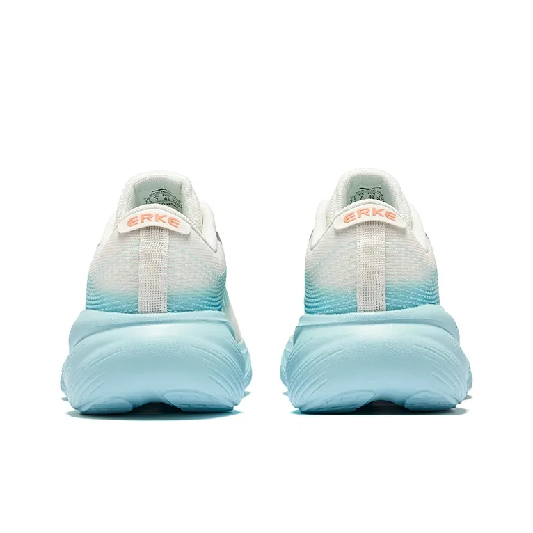 Erke Cushioning, Breathable, And Resilient Design Low Top City Commute Running Shoes Men's Microcrystal White Lake Blue-3