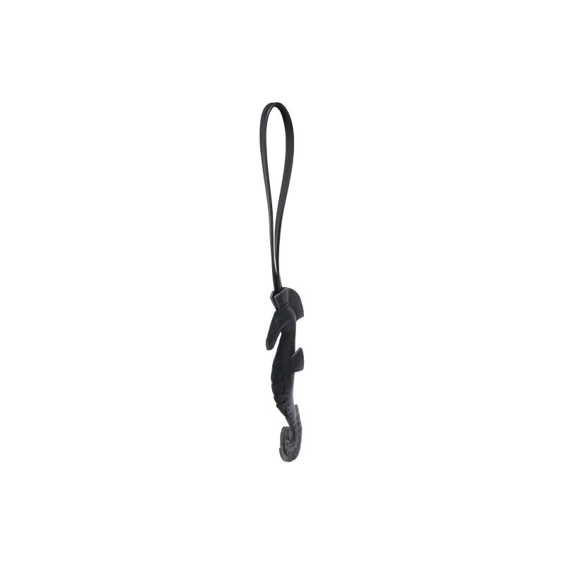 HERMES Sheepskin Keychains Unisex Black-2