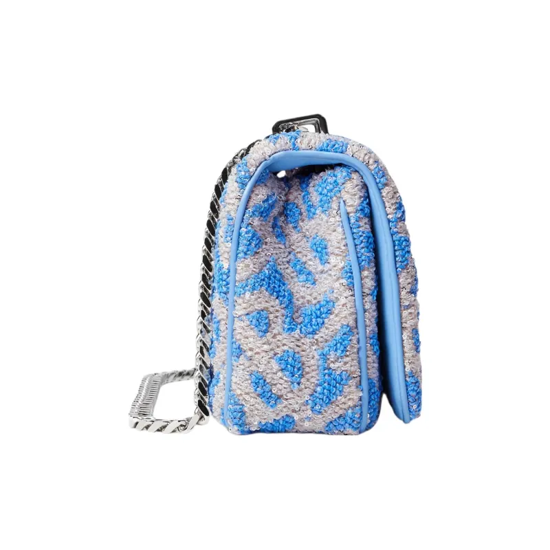 Burberry Lola Bag Cow Leather Shoulder Bag, Crossbody Bag Small Size Women's Blue-1