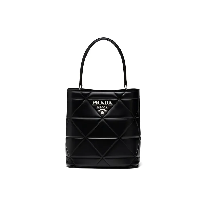 PRADA Leather Handbag Handbag Women's Black-0