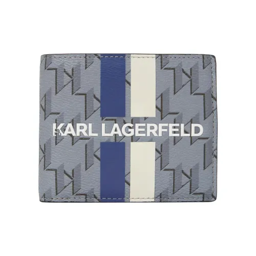 KARL LAGERFELD Polyurethane Wallet Men's Gray