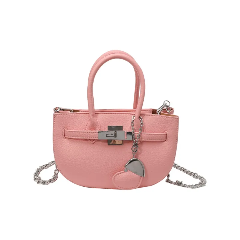 Single Warehouse PU Shoulder Bag Regular Women's White/Black/Yellow/Blue/Pink-10
