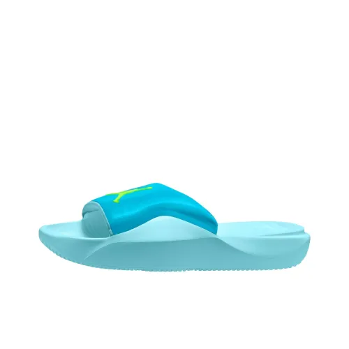 JORDAN Franchise Slide Chlorine Blue Copa Electric Green