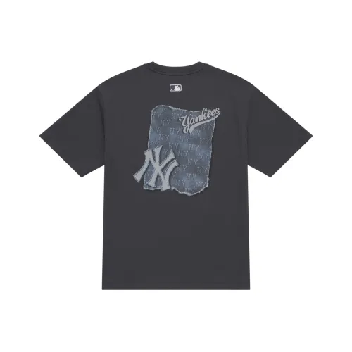 MLB MONOGRAM Collection New York Yankees SS25 T Shirt Unisex Charcoal Gray