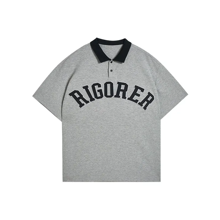 RIGORER Short Sleeved Vintage Polo Shirt Unisex-12