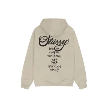 Stussy World Tour Pigment Dyed Hoodie