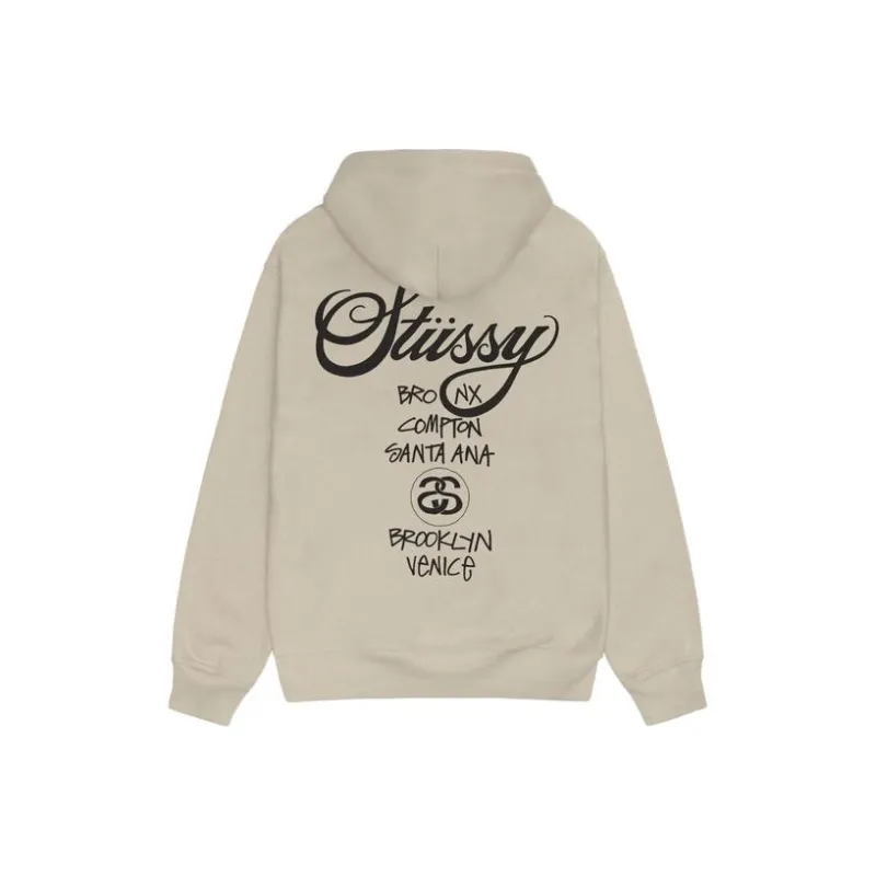 Stussy World Tour Pigment Dyed Hoodie-2