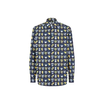 FENDI Graphic Printed Long Sleeved Shirt