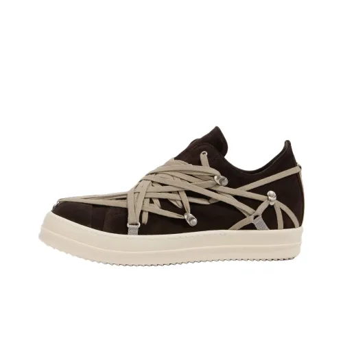 RICK OWENS/RO Megalace Low Top Casual Shoes Men's Brown