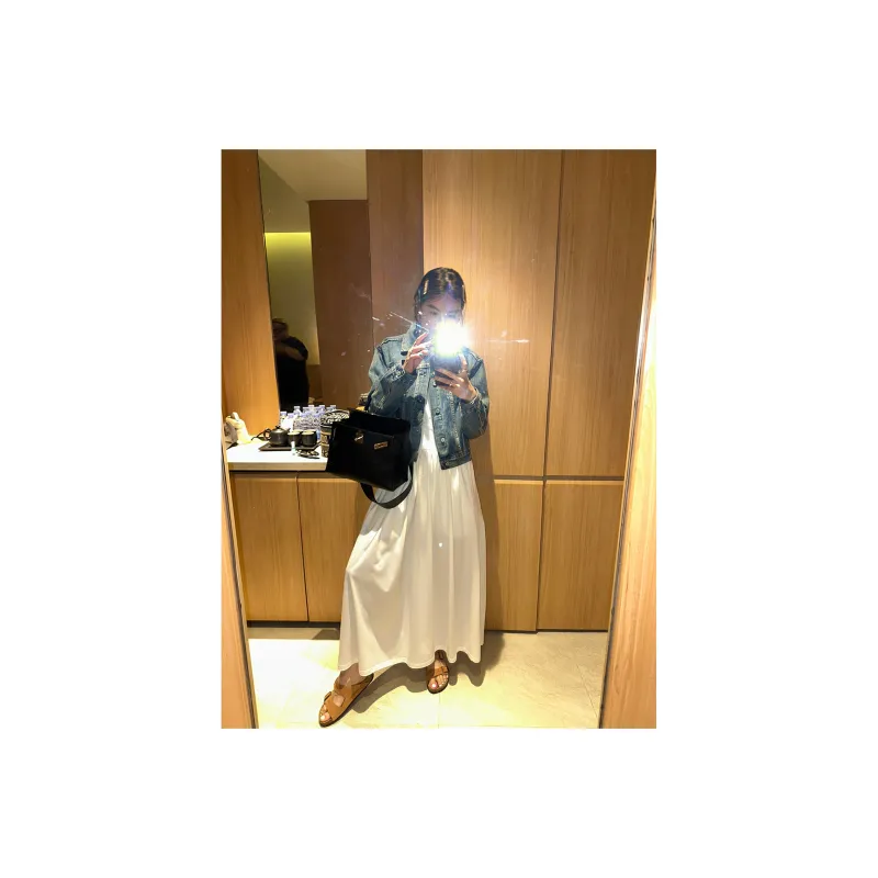 Le Alfashionline Sleeveless Dress Women's White-7