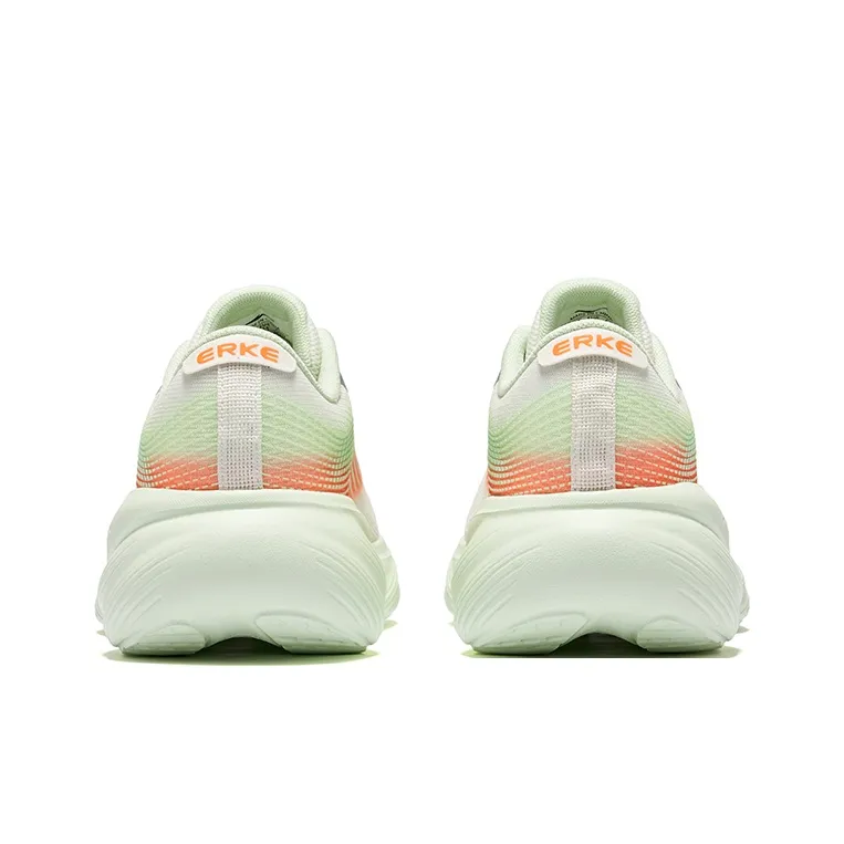 Erke Sofa Running Shoes Men Low Top Microcrystalline White Ice Lime Green-3