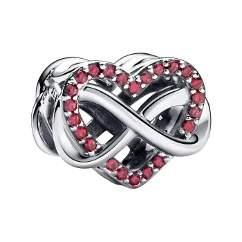 Pandora 925 Sterling Silver Pendant Women's Silver Red