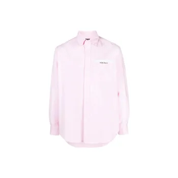 PALM ANGELS Logo Patch Long Sleeved Shirt