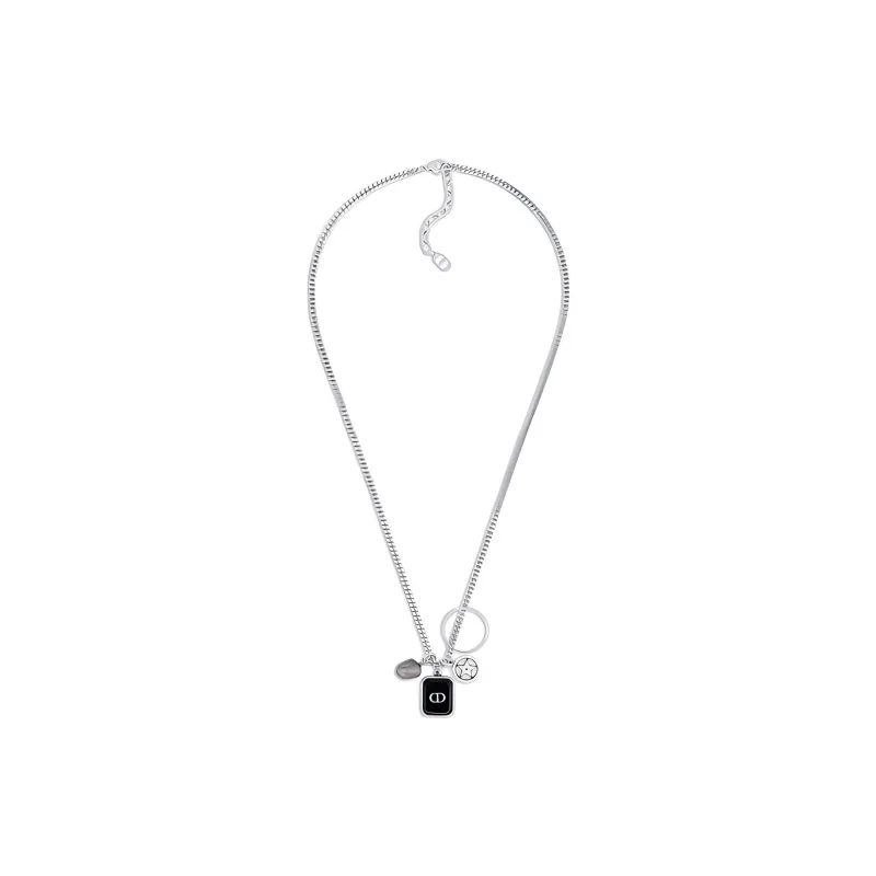 DIOR Metal Necklaces Men's Silver-1