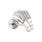 Palm Screw Stud Earrings 1 Pack Eh-1780.ebE