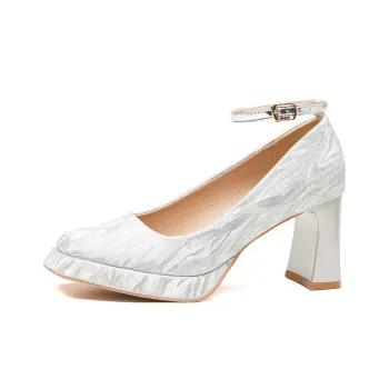 HKCP Chunky Heel High Heels Women's