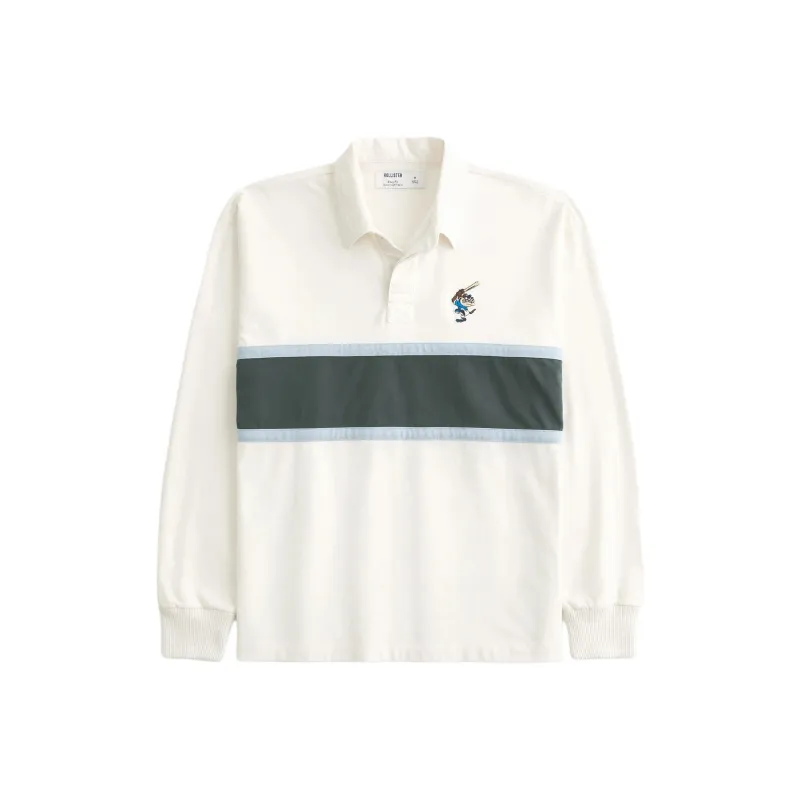 Hollister Polo Shirt Men's White-0