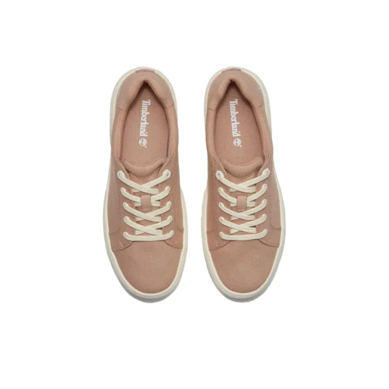 Timberland Laurel Court Anti Slip Wear Resistant Low Top Skateboard Shoes Women's Pink-3
