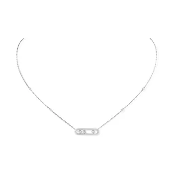 MESSIKA White Gold Diamond Necklaces Women's Silver