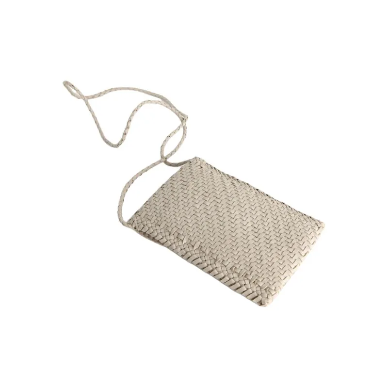 Dragon Diffusion Buffalo Leather Cell Phone Pouch Women's Pearl-3