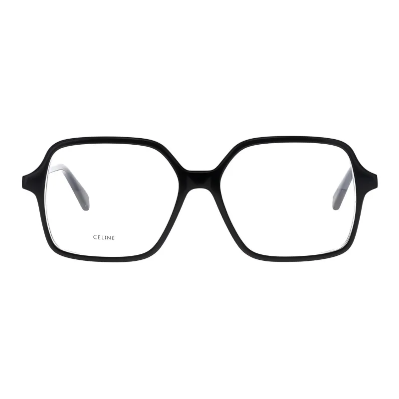 CELINE Acetate Irregular Shape Eyeglass Frames Unisex Black-1