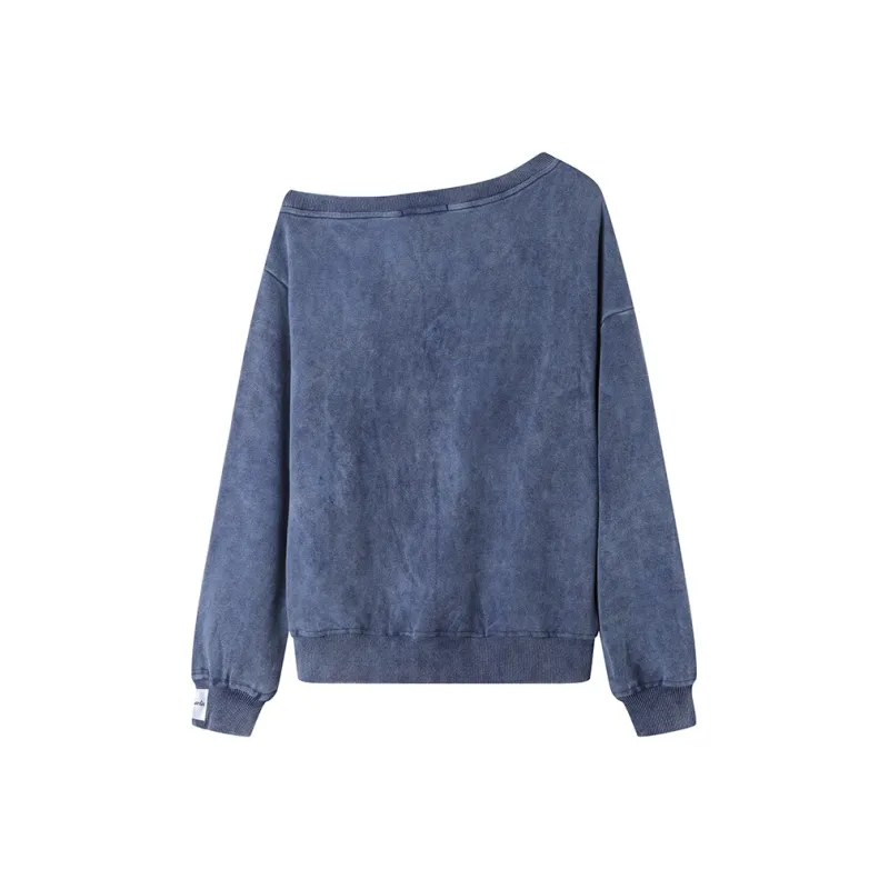 ANDREA MARTIN Sweatshirt Women's Navy Blue-1