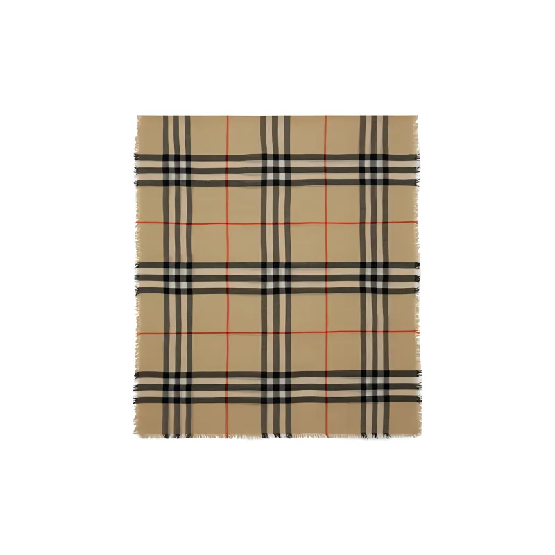 Burberry Vintage Check Wool Scarf-1