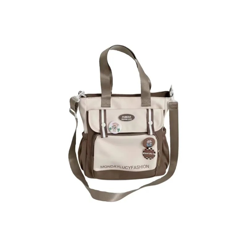 Boniu Nylon Fabric Shoulder Bag Regular Unisex Multicolor-4