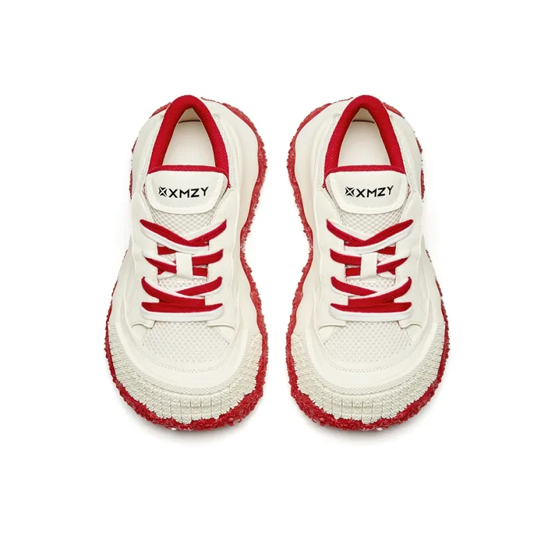 XMZY Wandering Moon Series Abrasion Resistant Moisture Wicking Height Increasing Low Top Chunky Sneakers Unisex-11