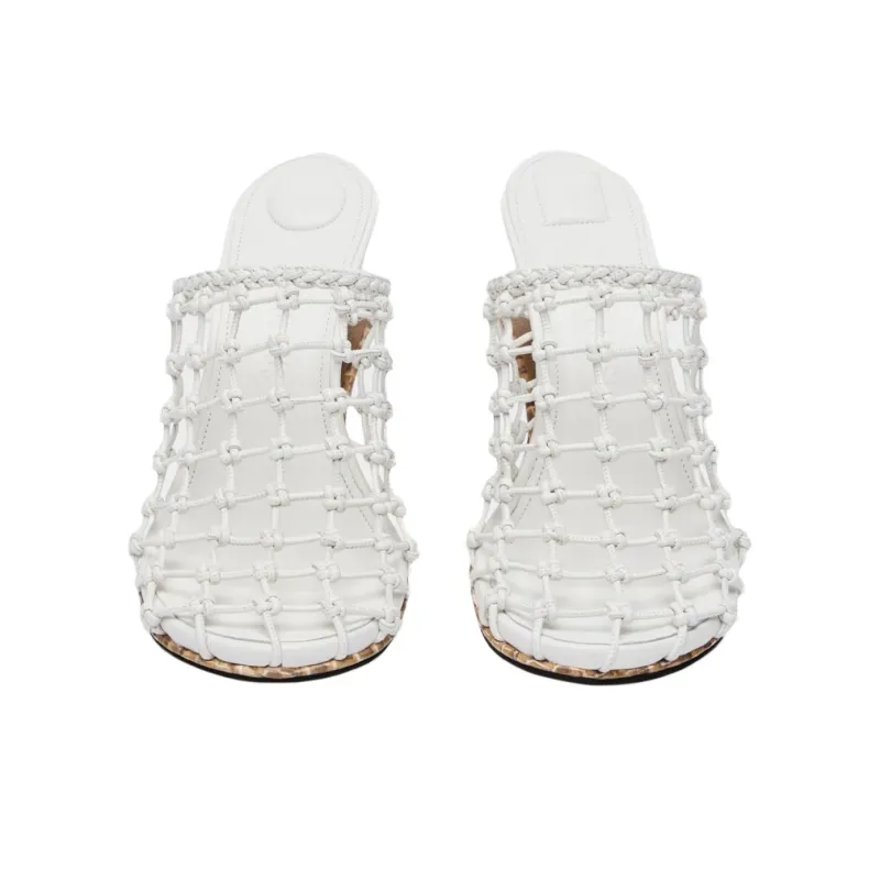 Jacquemus Closed Toe Slippers 11cm Women's White-3