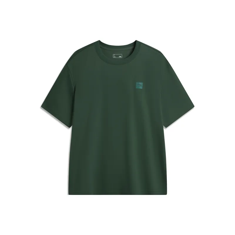 LiNing Sports Life Collection T Shirt Unisex Maple Green-0