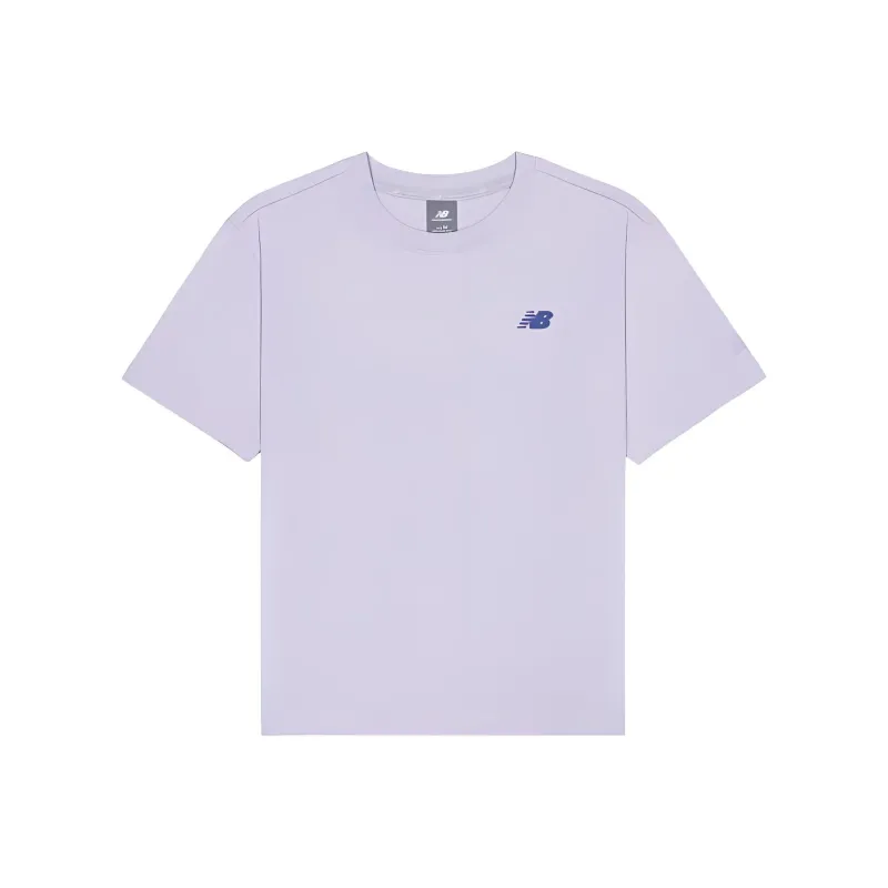 New Balance Drop Shoulder Sleeve T Shirt Women's Purple-1