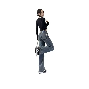 Shuhao Bai Jeans Women's Concrete Gray