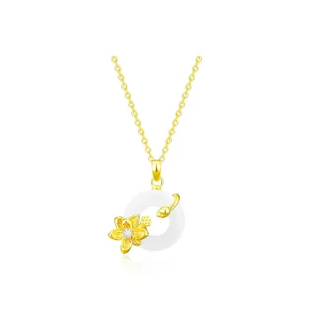 SINO GEM Chalcedony Jade Necklaces Women's