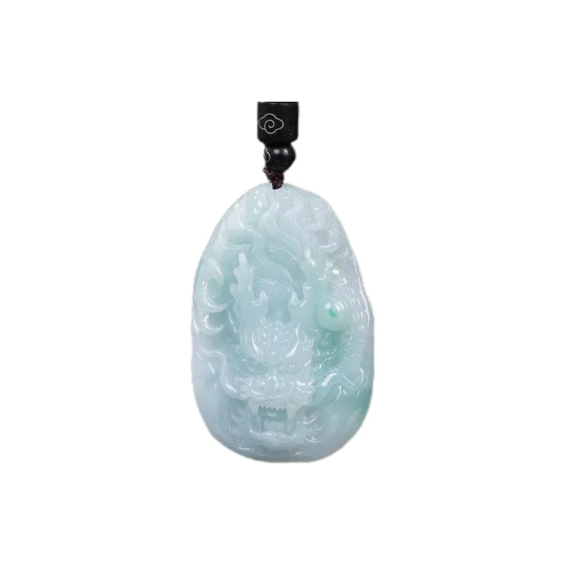 Liu Jinfu Glutinous Jade Jadeite Necklaces Men's-0