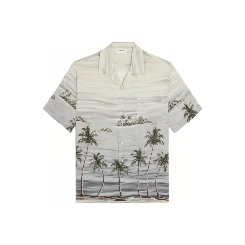 CELINE Hawaiian Shirt In Printed Viscose