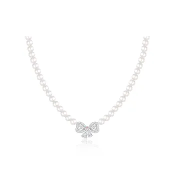 FANCI S925 Silver Shell Pearl Necklaces Women's