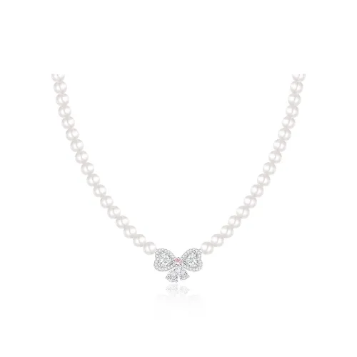 FANCI S925 Silver Shell Pearl Necklaces Women's