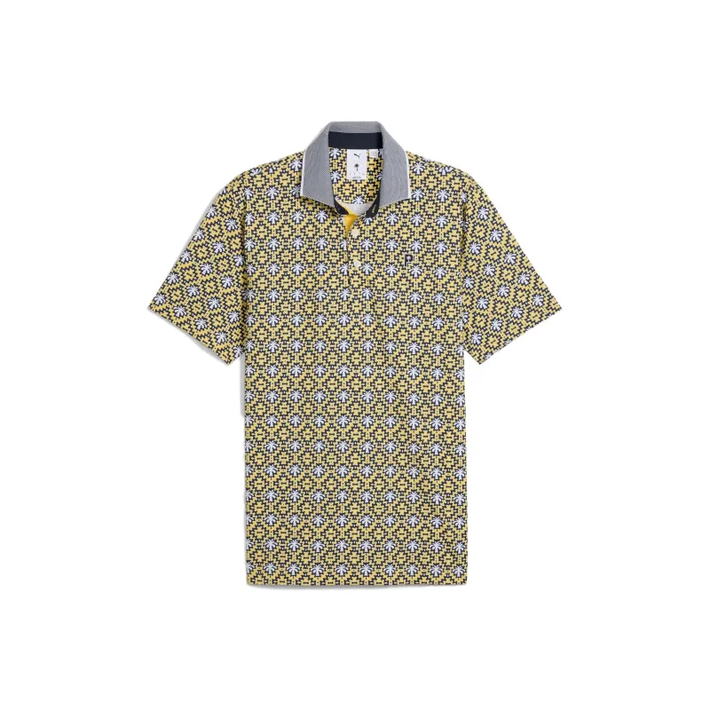 PUMA PTC Polo Shirt Men's Yellow-0