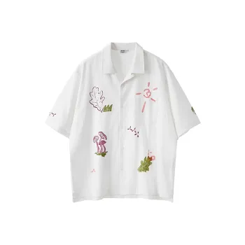 BUTTBILL Shirts Unisex White