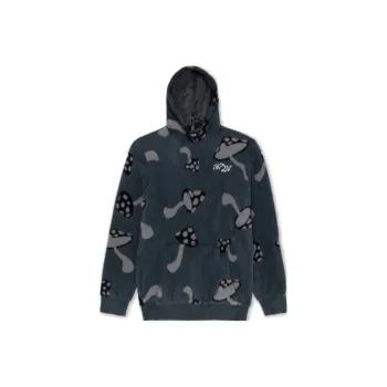 RIPNDIP Euphoria Faux Mohair Hoodie Sweatshirt Men's Gray