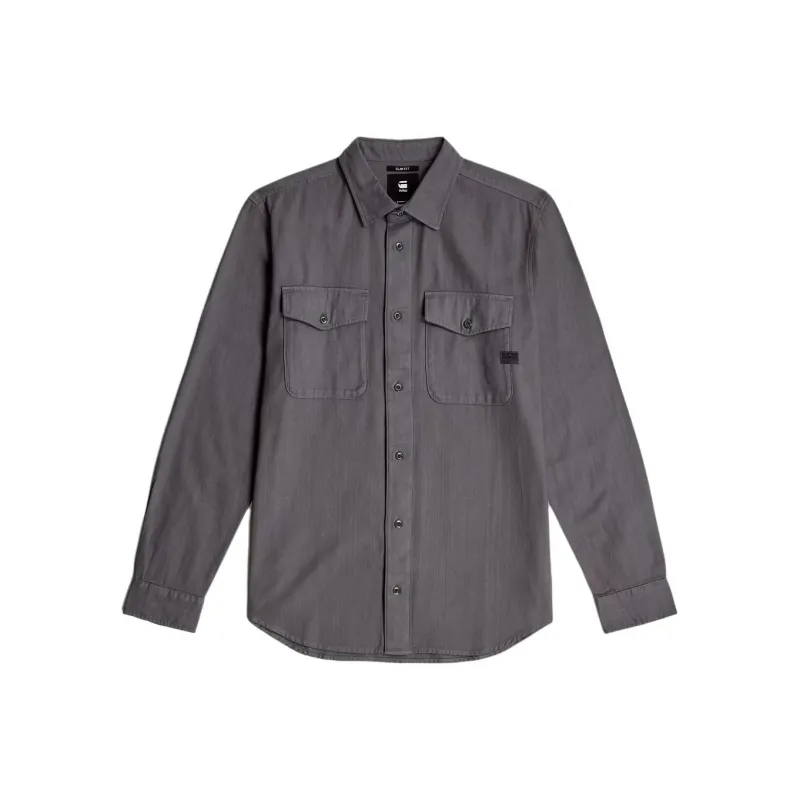G STAR RAW Shirt Men's Dark Gray-0